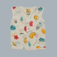 Muslin Jabla with Buttons (0-3 Months)