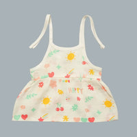 Muslin Baby Frock Tie-Knot (0-3 Months)