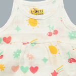 Muslin Baby Frock Tie-Knot (0-0 Months)