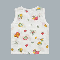 Muslin Side-Button Jabla (0-3 Months)