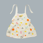 Muslin Baby Frock Tie-Knot (0-0 Months)
