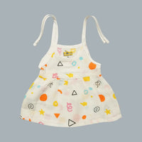 Muslin Baby Frock Tie-Knot (0-0 Months)