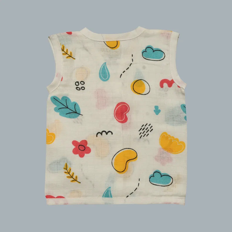 Muslin Jabla with Buttons (3-6 Months)