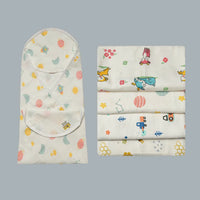 Muslin 2-Layer Hooded Towel (75cm x 75cm)