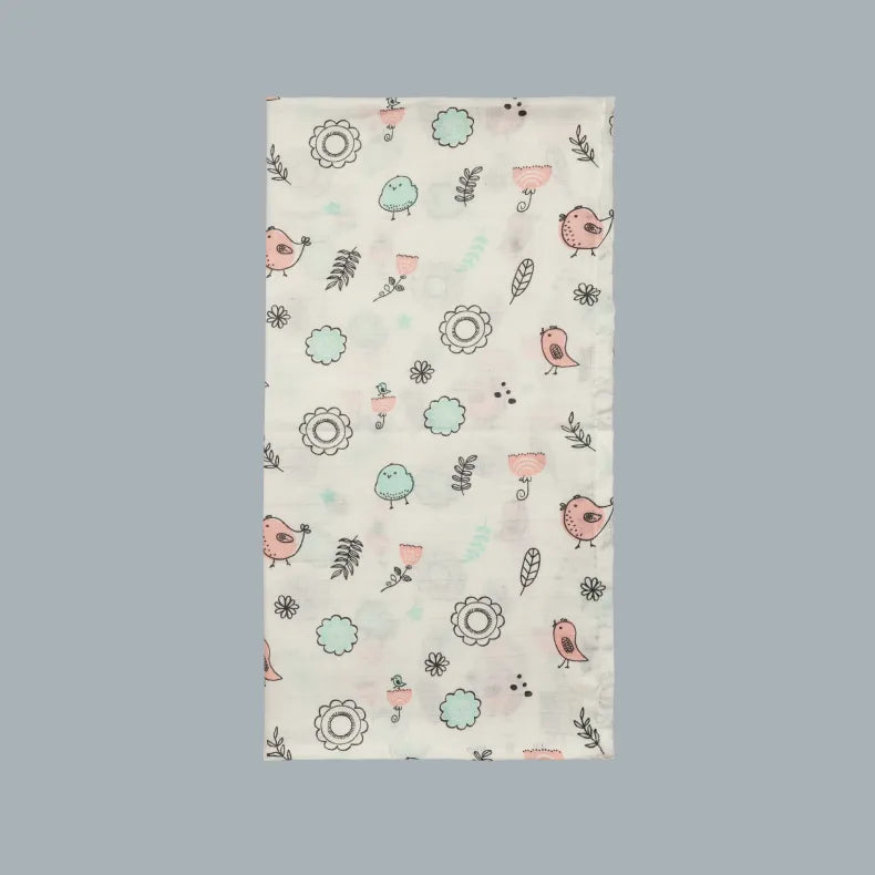Premium Muslin Cotton Swaddle Blanket (100cm x 100cm)