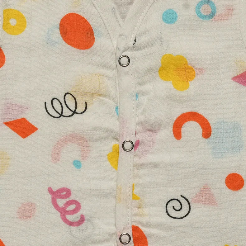 Muslin Jabla with Buttons (0-3 Months)