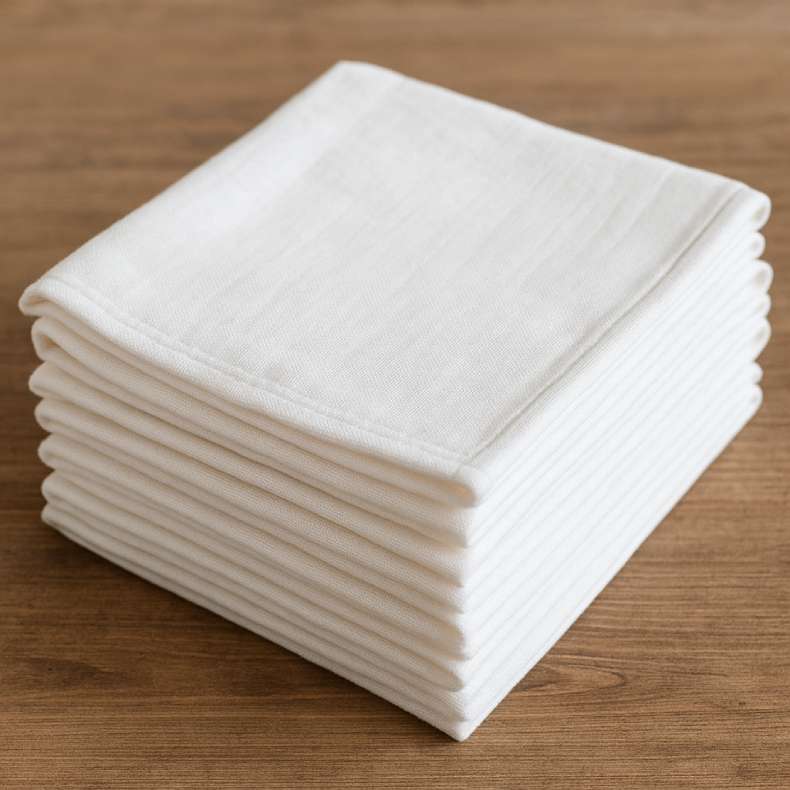 Flat Cloth Nappies / White Plain Cloth Nappies