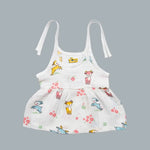 Muslin Baby Frock Tie-Knot (0-3 Months)