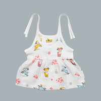 Muslin Baby Frock Tie-Knot (0-0 Months)