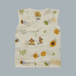 Muslin Jabla with Buttons (0-3 Months)