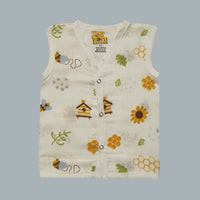 Muslin Jabla with Buttons (0-3 Months)