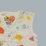Muslin Jabla with Buttons (0-3 Months)