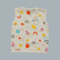 Muslin Jabla with Buttons (0-3 Months)