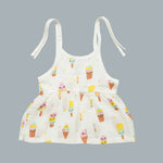 Muslin Baby Frock Tie-Knot (0-3 Months)