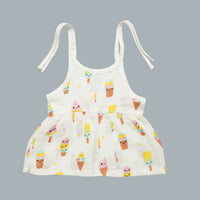 Muslin Baby Frock Tie-Knot (0-3 Months)