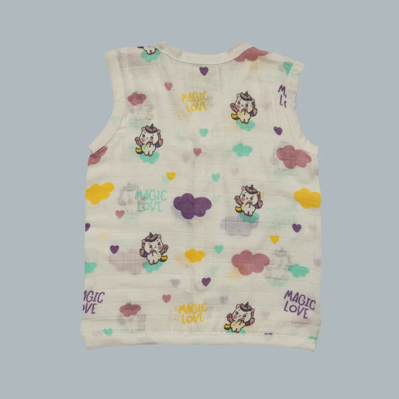 Muslin Jabla with Buttons (3-6 Months)