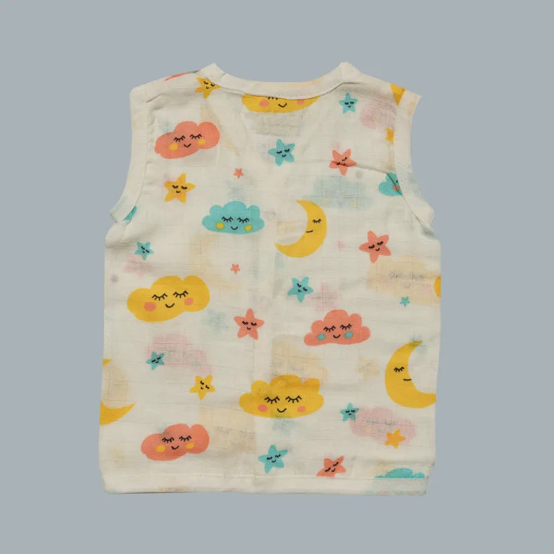 Muslin Jabla with Buttons (3-6 Months)